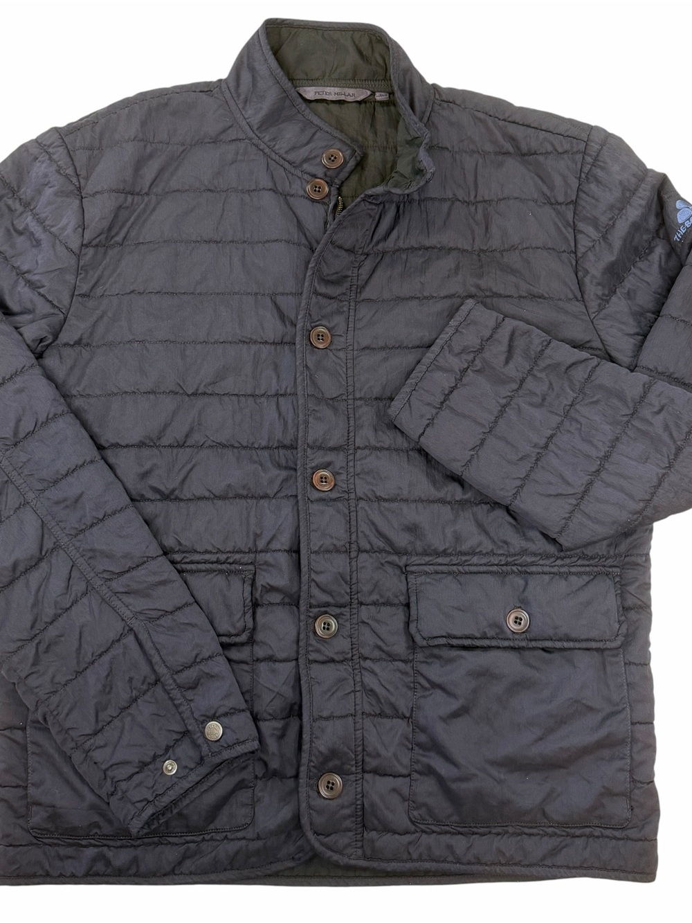 Peter Millar Quilted Black Lightweight Jacket